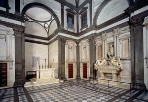 View of the Interior Showing the Tomb of Giuliano de